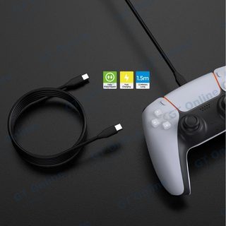 Câble USB-C vers USB-C 1,5 m pour PlayStation 5 DOBE TP5-35102 — noir