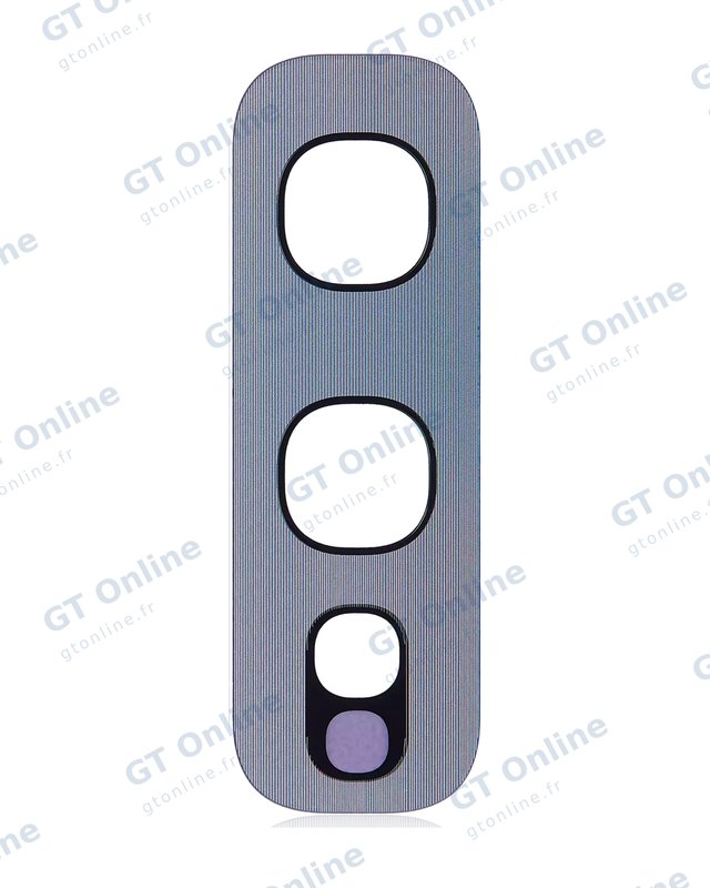 Lentille de caméra arrière avec adhésif pour Samsung Galaxy S10E (argent, lot de 10)
