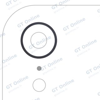 Anneau de contour de caméra arrière pour Apple iPhone XR (noir, lot de 10)
