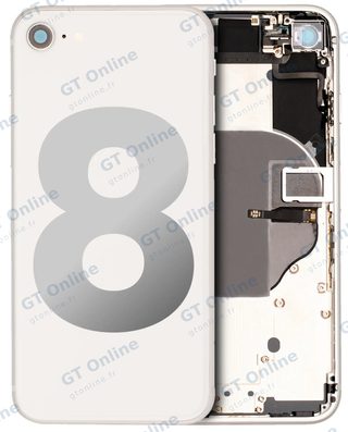 Châssis pour Apple iPhone 8 (origine d'occasion — grade A, argent)