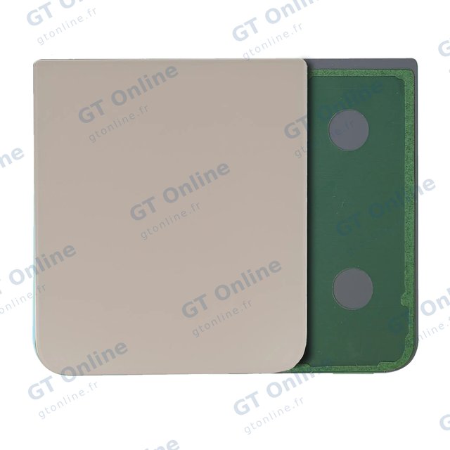 Vitre arrière pour Samsung Galaxy Z Flip 4 (pack service origine, or)