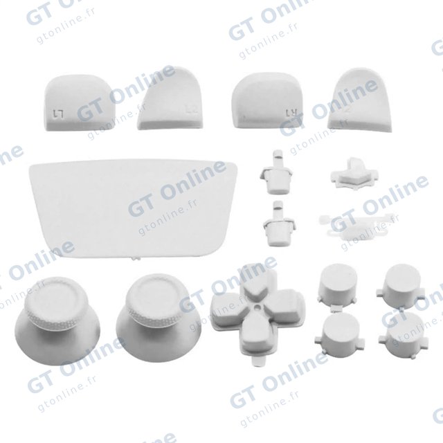 Pièce console de jeu pour Sony PlayStation 5 (lot de 16, blanc)