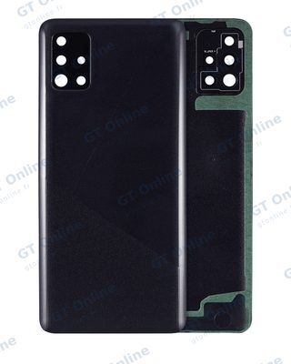 Vitre arrière pour Samsung Galaxy A51 4G (A515 / 2019) (compatible premium, Prism Crush Black)