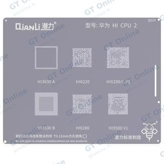 Outillage pour Huawei Bumblebee Stencil (QS20) Huawei HI CPU2 (Qianli) HI3630A / HI3630B / H16220 / H16280 / H16290 / L.V1 / HI9500V1
