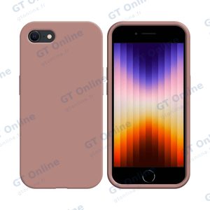 Coque Silicone Compatible pour Apple iPhone 7/iPhone 8/iPhone SE (2nd Gen)/iPhone SE (3e Gen) (#06) Rose