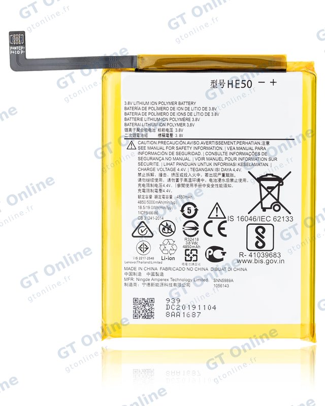 Batterie pour Motorola Moto E4 Plus (XT1774 / 2017) / Moto E5 Plus (XT1924 / 2018) / Moto E5 Supra (XT1924-6) / One (XT1941) (HE50)