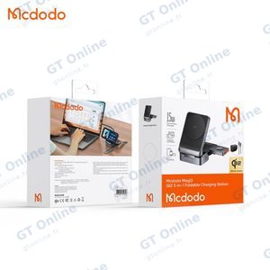 Station de Charge sans Fil Mcdodo CH-5190 Qi2 Pliable 3 en 1 Noir — vue 4