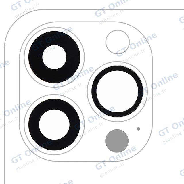 Lentille de caméra arrière avec adhésif pour Apple iPhone 15 Pro Max (lot de 3, Real Sapphire, premium, lot de 10)