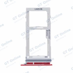 Tiroir Sim Premium Samsung Galaxy S10e G970/Galaxy S10 G973/Galaxy S10 Plus G975 Rouge