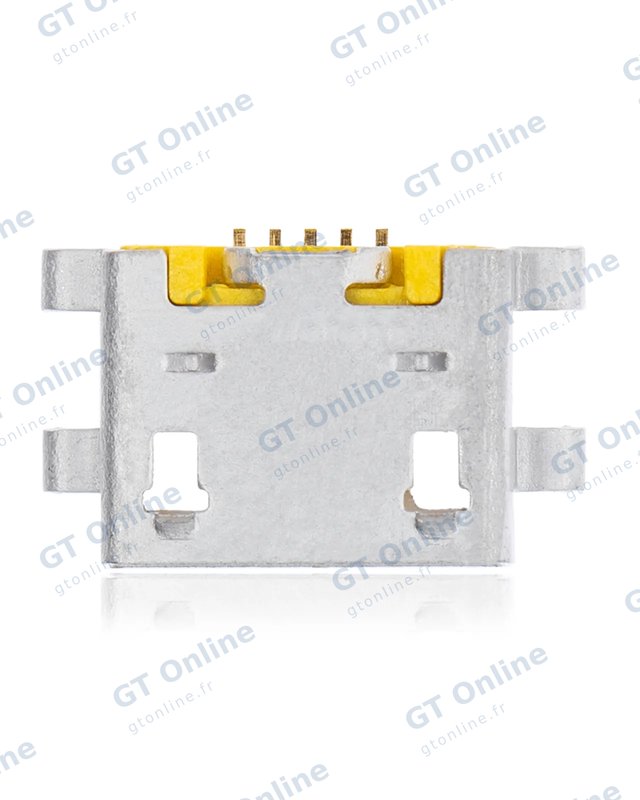 Connecteur de charge à souder — format Micro B, 5 broches, 4 points de fixation (C089)