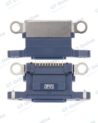 Connecteur de charge nu à souder pour Apple iPhone 13 Pro / 13 Pro Max (Sierra Blue, lot de 10)