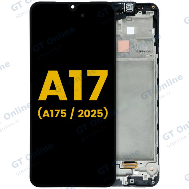 Écran OLED avec châssis pour Samsung Galaxy A17 4G (A175 / 2025) (reconditionné, toutes couleurs)
