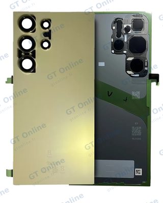 Vitre arrière pour Samsung Galaxy S24 Ultra (pack service origine, jaune titane)