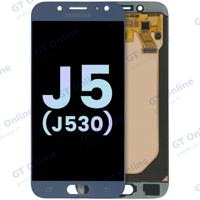 Écran OLED sans châssis pour Samsung Galaxy J5 (J530) (pack service origine, bleu)