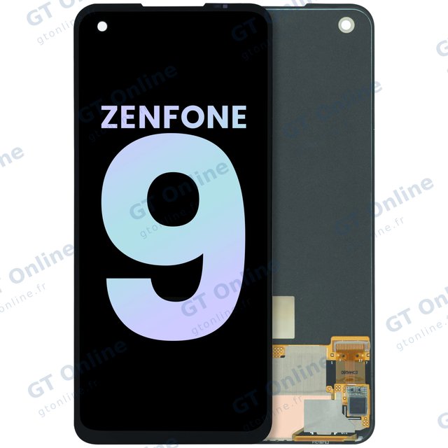 Écran LCD sans châssis pour Asus ZenFone 9 (origine, noir)