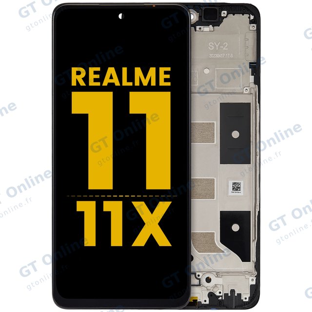 Écran LCD avec châssis pour Realme 11 5G / 11 X (reconditionné, toutes couleurs)