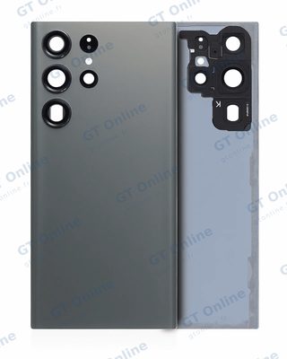 Vitre arrière pour Samsung Galaxy S23 Ultra 5G (sans logo, compatible premium, vert)