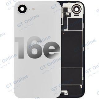 Vitre arrière pour Apple iPhone 16e (origine d'occasion — grade A, blanc)