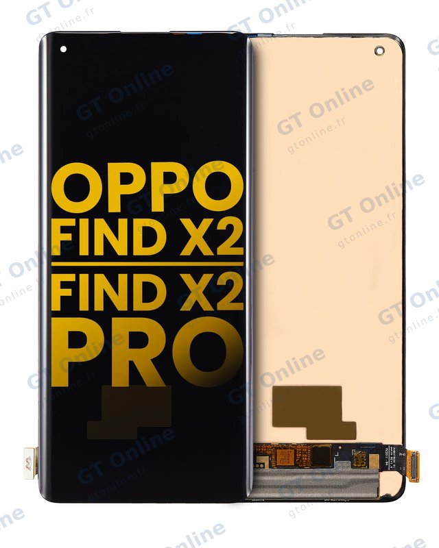 Écran OLED sans châssis pour OPPO Find X2 / Find X2 Pro (reconditionné, toutes couleurs)
