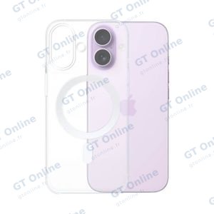 Coque Silicone MagSafe Compatible pour Apple iPhone 17 Transparent