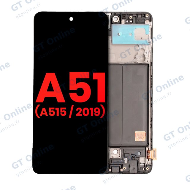 Écran OLED avec châssis pour Samsung Galaxy A51 4G (A515 / 2019) (6.33") (compatible premium, toutes couleurs)