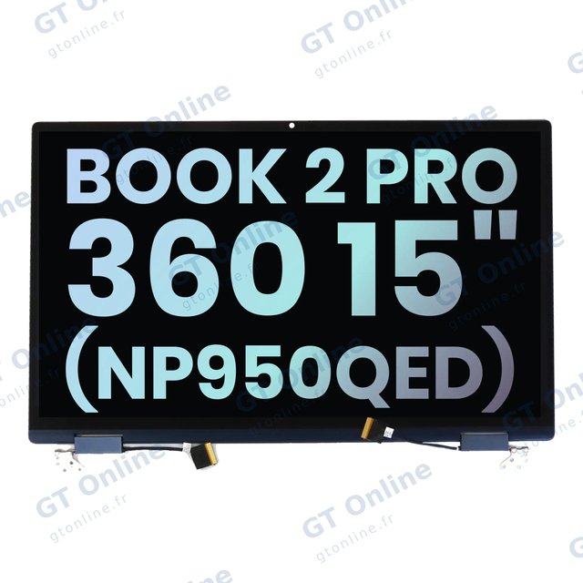 Écran pour Samsung Galaxy Book 2 Pro (360) 15" (NP950QED) (pack service origine, argent)