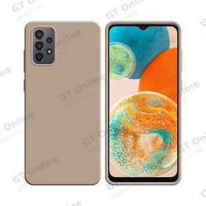 Coque Silicone Compatible pour Samsung Galaxy A23 5G A236/Galaxy A23 4G A235 (#18) Rose Gold