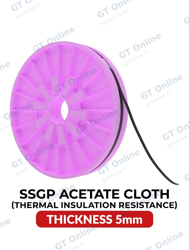 Ruban adhésif d’isolation thermique en résine caoutchouc SSGP — 5 mm × 25 m