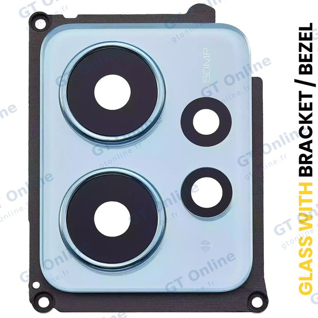 Lentille de caméra arrière avec support et anneau pour Xiaomi Redmi Note 12 4G (Ice Blue)