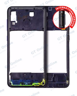Châssis pour Samsung Galaxy A20 (A205 / 2019) (version internationale, compatible premium, Deep Blue)