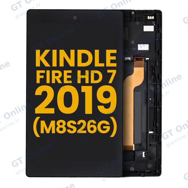 Écran LCD avec châssis pour Amazon Kindle Fire HD 7 2019 (M8S26G) (reconditionné, toutes couleurs)