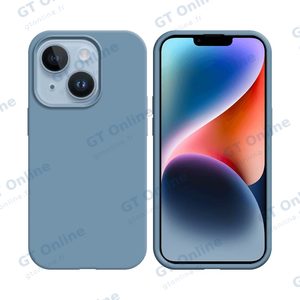 Coque Silicone Compatible pour Apple iPhone 14 Plus (#05) Bleu Acier