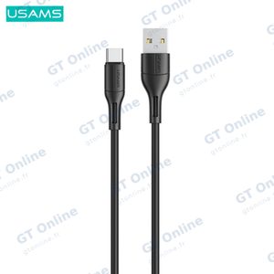 Câble Data USB vers USB-C Usams SJ501USB01 US-SJ501 U68 2A (1m) Noir