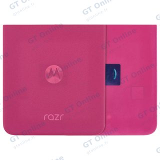 Vitre arrière pour Motorola Razr Plus / Razr 50 Ultra (XT2451 / 2024) / Razr Plus 2025 (XT2557 / 2025) (origine, Hot Pink)