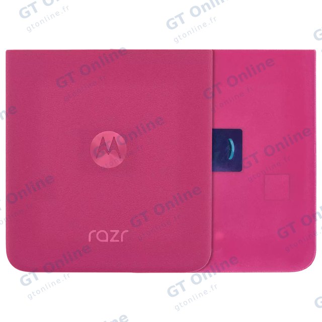 Vitre arrière pour Motorola Razr Plus / Razr 50 Ultra (XT2451 / 2024) / Razr Plus 2025 (XT2557 / 2025) (origine, Hot Pink)