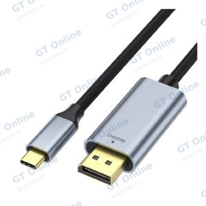 Câble USB-C Mâle vers DisplayPort Mâle 4K/8K (144Hz/60Hz) - 1m