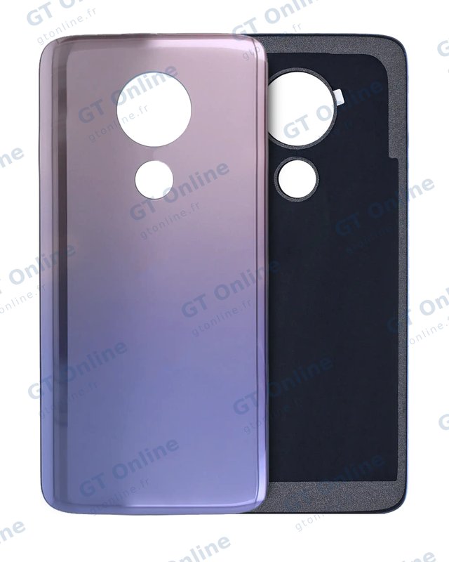 Vitre arrière pour Motorola Moto G7 Power (XT1955 / 2019) (Iced Violet)