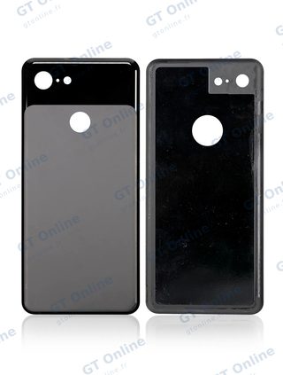 Vitre arrière pour Google Pixel 3 (origine de démontage, grade fournisseur New, noir)