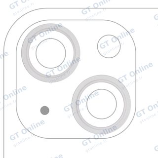 Anneau de contour de caméra arrière pour Apple iPhone 13 / 13 Mini (lumière stellaire, lot de 2)