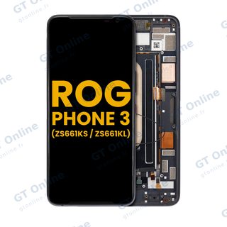 Écran OLED avec châssis pour Asus ROG Phone 3 (ZS661KS / ZS661KL) (reconditionné, toutes couleurs)