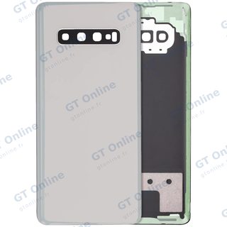 Vitre arrière pour Samsung Galaxy S10 Plus (pack service origine, argent Prism)