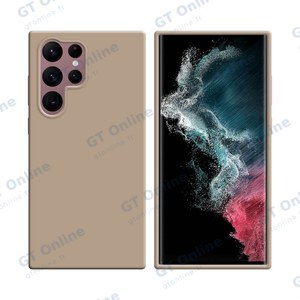 Coque Silicone Compatible pour Samsung Galaxy S22 Ultra S908 (#18) Rose Gold