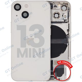 Châssis pour Apple iPhone 13 Mini (version US, origine d'occasion — grade B, lumière stellaire)