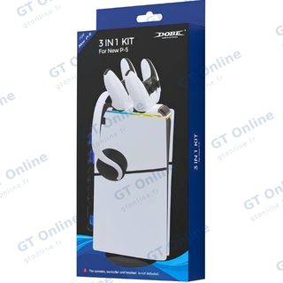 Station 3 en 1 pour PlayStation 5 Slim avec ventilateur, support vertical et charge de manettes DOBE TP5-35130