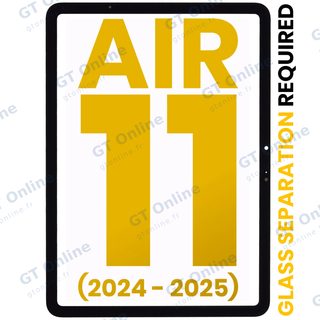 Vitre d’écran pour Apple iPad Air 11" (2024) / Air 11" (2025) (Glass Separation Required, premium, toutes couleurs)