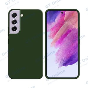 Coque Silicone Compatible pour Samsung Galaxy S21 FE G990 (#22) Vert Foncé