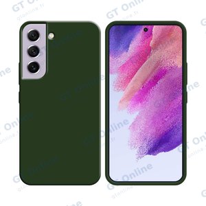 Coque Silicone Compatible pour Samsung Galaxy S21 FE G990 (#22) Vert Foncé