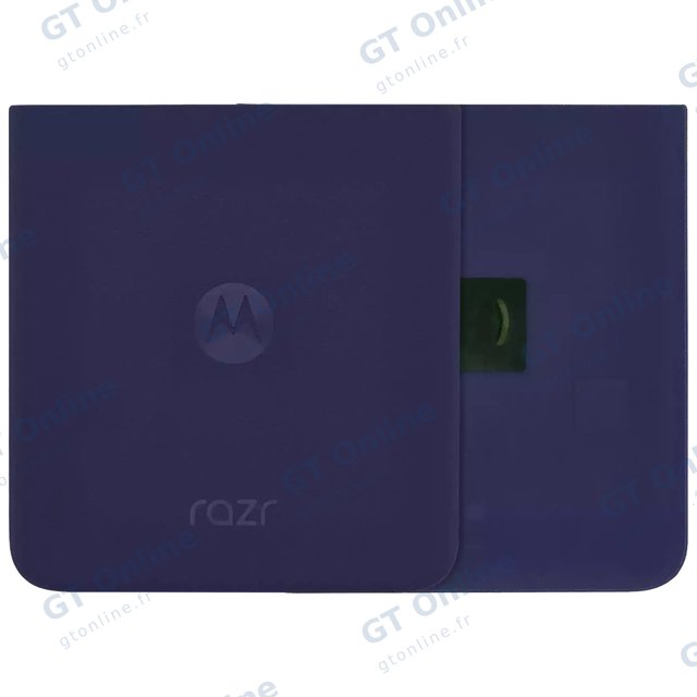 Vitre arrière pour Motorola Razr Plus / Razr 50 Ultra (XT2451 / 2024) / Razr Plus 2025 (XT2557 / 2025) (origine, Midnight Blue)