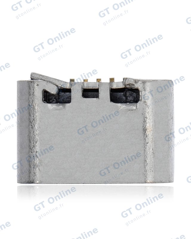 Connecteur de charge à souder — format Micro B, 5 broches, 2 points de fixation (C035)