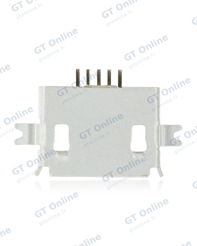 Connecteur de charge à souder — format Micro B, 5 broches, 2 points de fixation (C033)